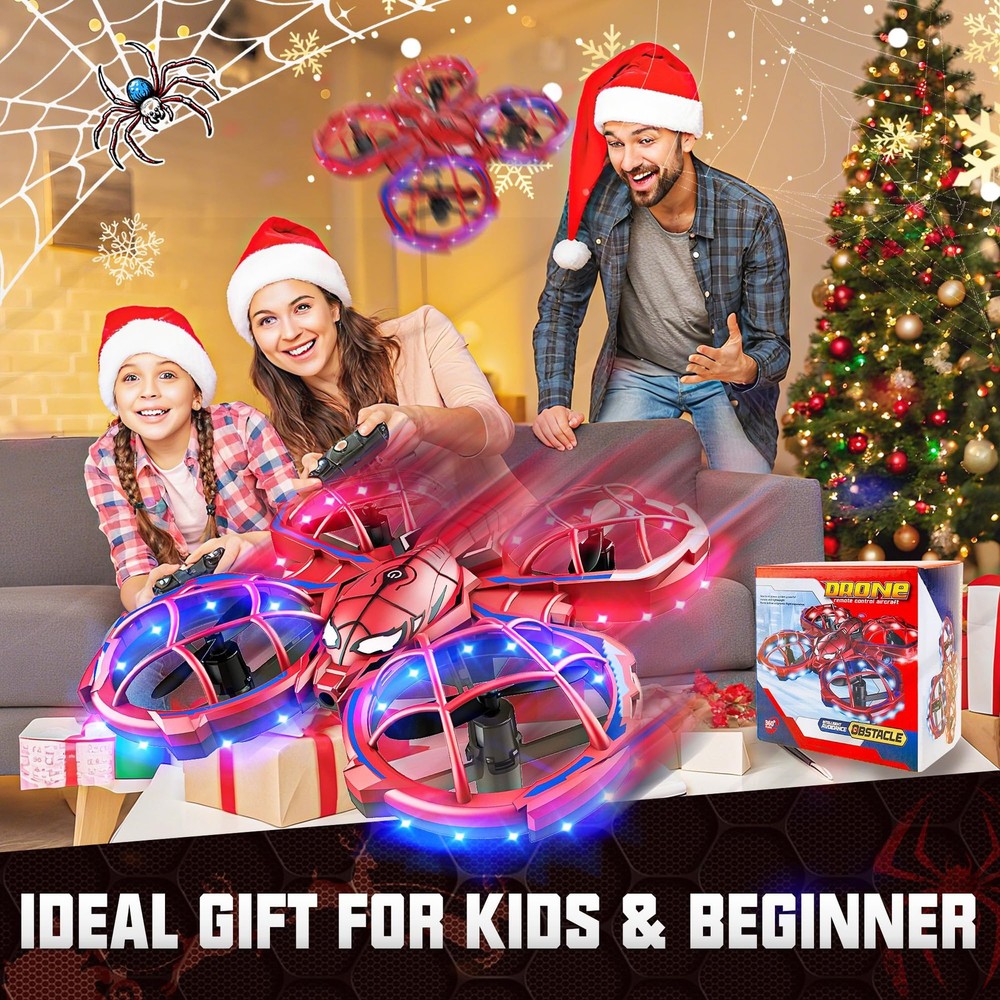 Mini Drone Easy to fly Beginner, LED Remote Control Drones, RC Quadcopter wit...