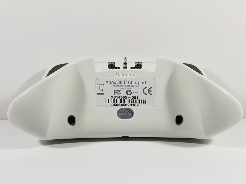 ¤ Official White Chat Pad Controller Keyboard Wired Microsoft Xbox 360 OEM Work