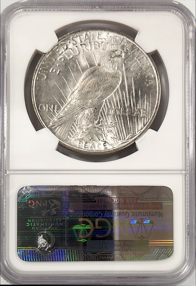 1922-D $1 Peace Silver Dollar NGC MS65 CAC