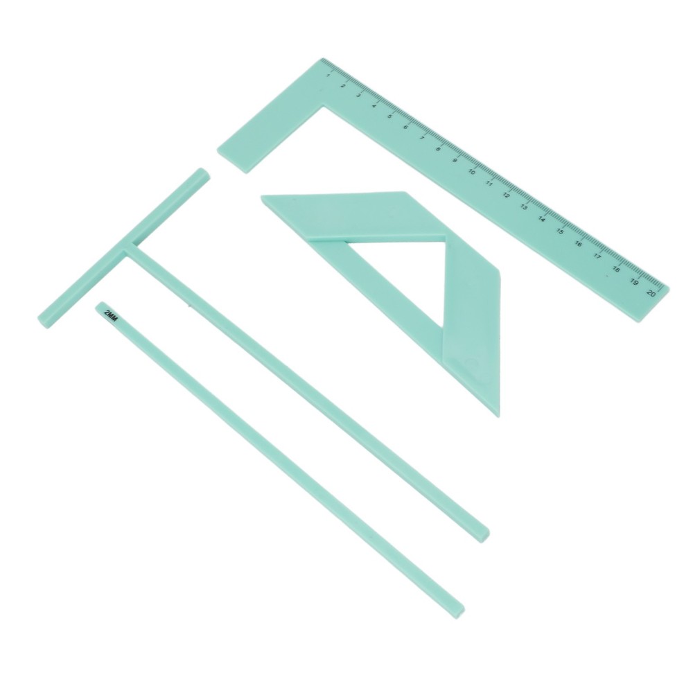 1-Comprehensive Book Binding Ruler Kit For Precise Scrapbook Crafting XEAP