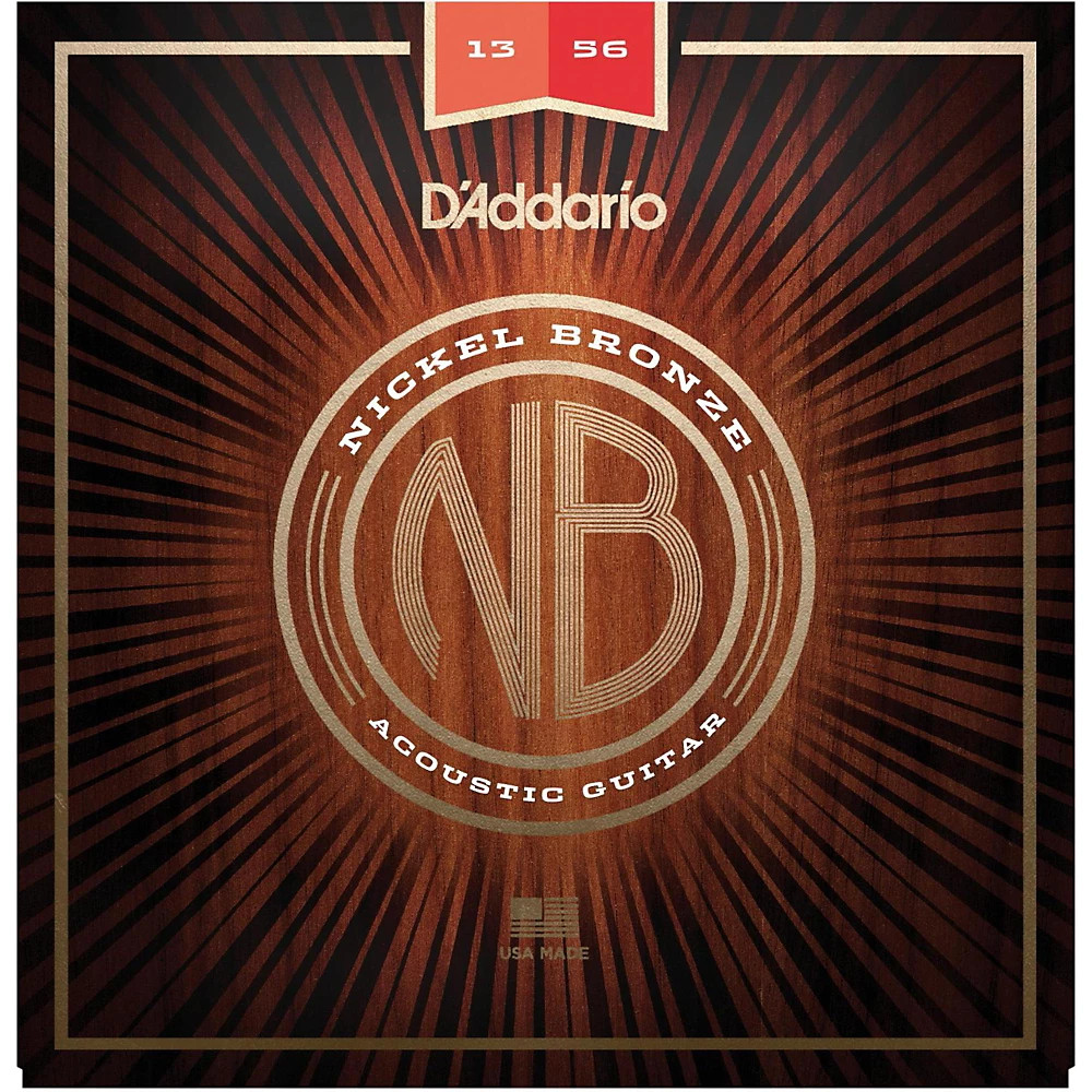 D'Addario NB1253 Nickel Bronze Light Strings 2-Pack w/ EJ16 Light Single-Pack