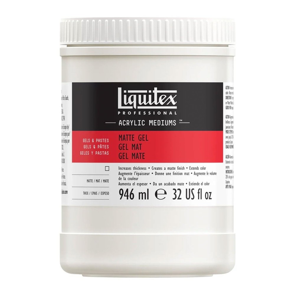 Professional Matte Gel Medium, 946ml (32-oz)