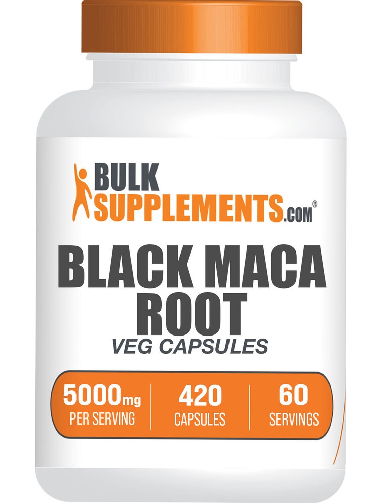 BulkSupplements Black Maca Root 420 Capsules - 5000mg per Serving
