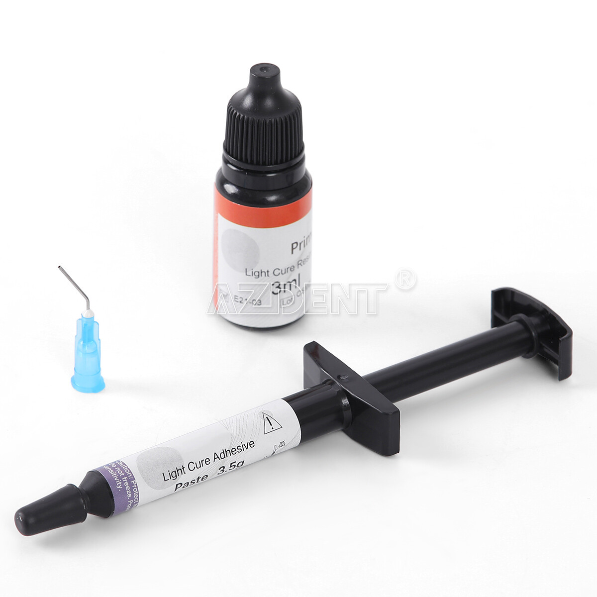 Sistema de pegado de ortodoncia dental de curado por luz para brackets