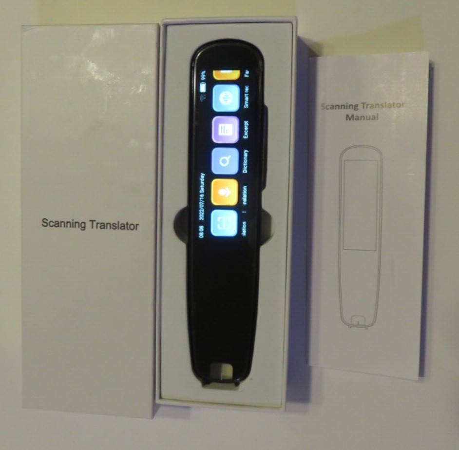 Scanning Translator NEW Open Box!! Touch Screen Built in Speaker Bluetooth