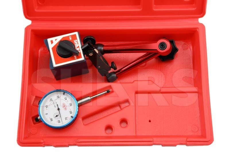 Shars Universal Magnetic Base Indicator Holder + 1” Dial Indicator S]