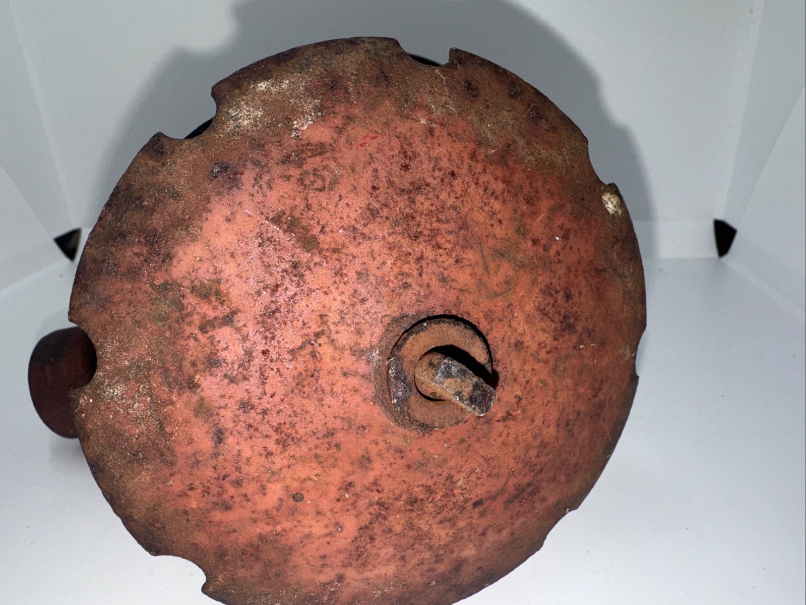 Vintage Cast Iron 4-Disc Garden Harrow Cultivator Attachment - Rustic Farm Tool