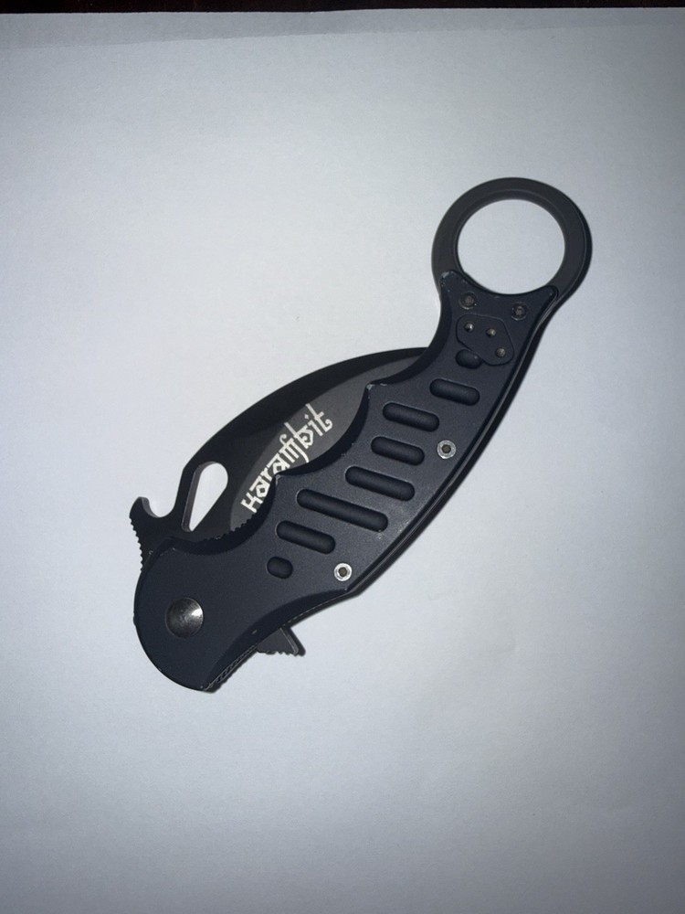 FOX 478 BLACK ALUMINUM FOLDING KARAMBIT (Used)