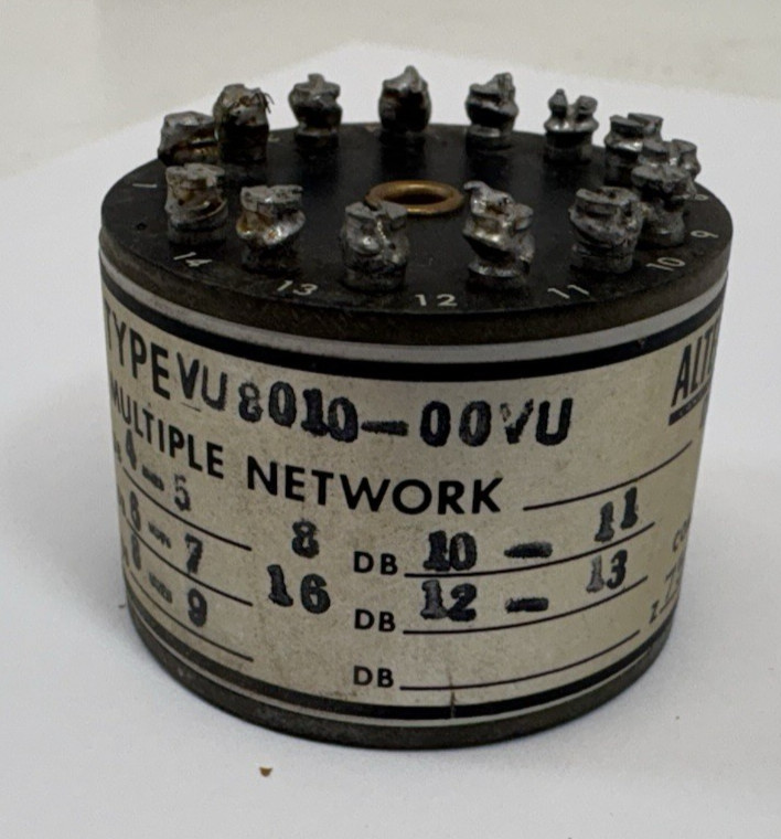 Altec Lansing Type VU 8010-00VU Multiple Network Attenuator DB 16 – 7500Ω