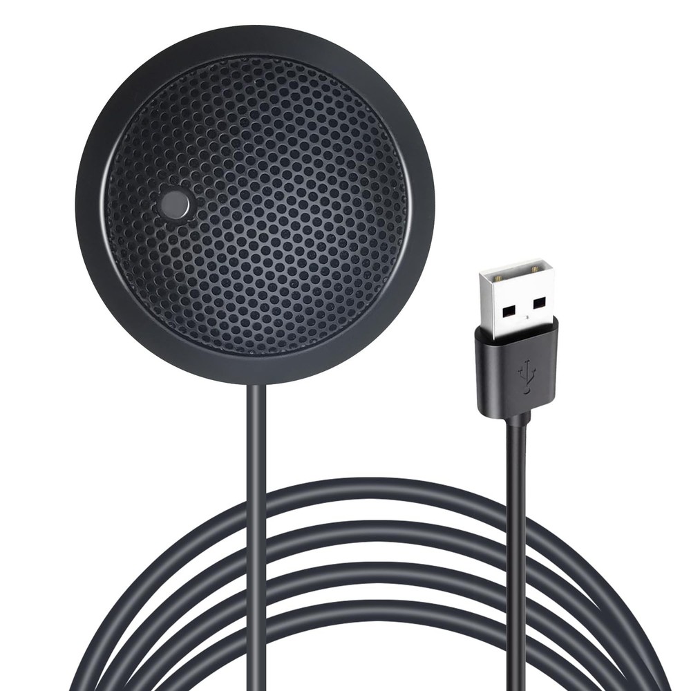 USB Microphone,Desktop Computer Mic, USB Conference Microphone with Mute Key,...