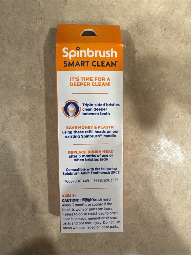 Spinbrush Smart Clean Replacement Heads 2-Pack – Soft Bristles