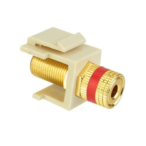 Skywalker Keystone Audio Binding Post Insert (Red Band, Ivory)