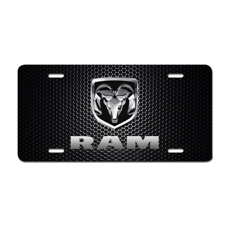 Black RAM 1500 2500 Art Novelty Vehicle License Plate Aluminum Car Auto Tag