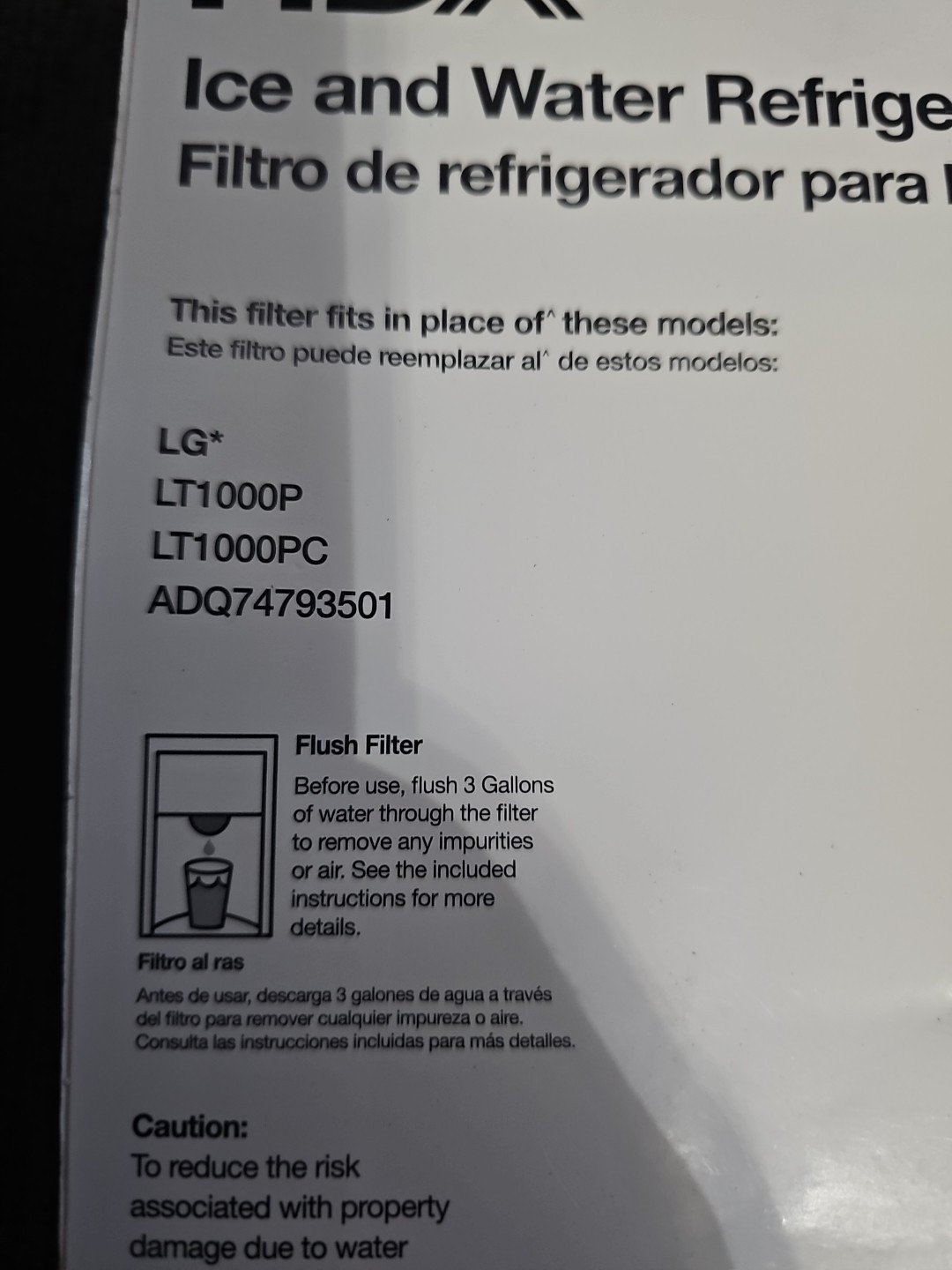 BRAND NEW!! HDX Refrigerator Water Filter Replacement (2-pack) LT1000P