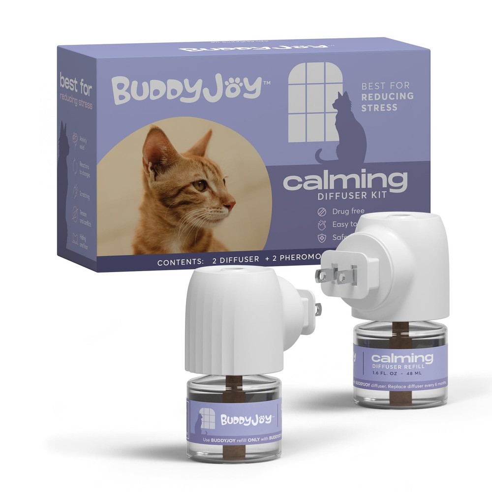 Cat Calming Diffuser Refills – Long-Lasting 30-Day Formula, Cat Pheromones Ca...