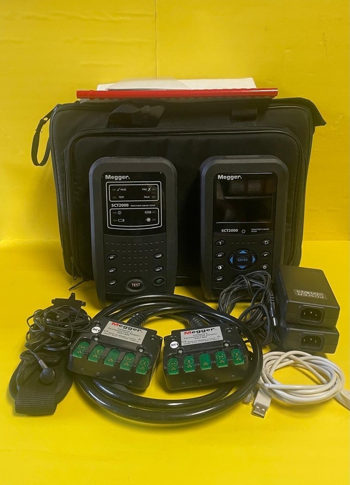 Megger SCT2000 Structured Cable Tester Kit SCT 2000 Series  Cabling