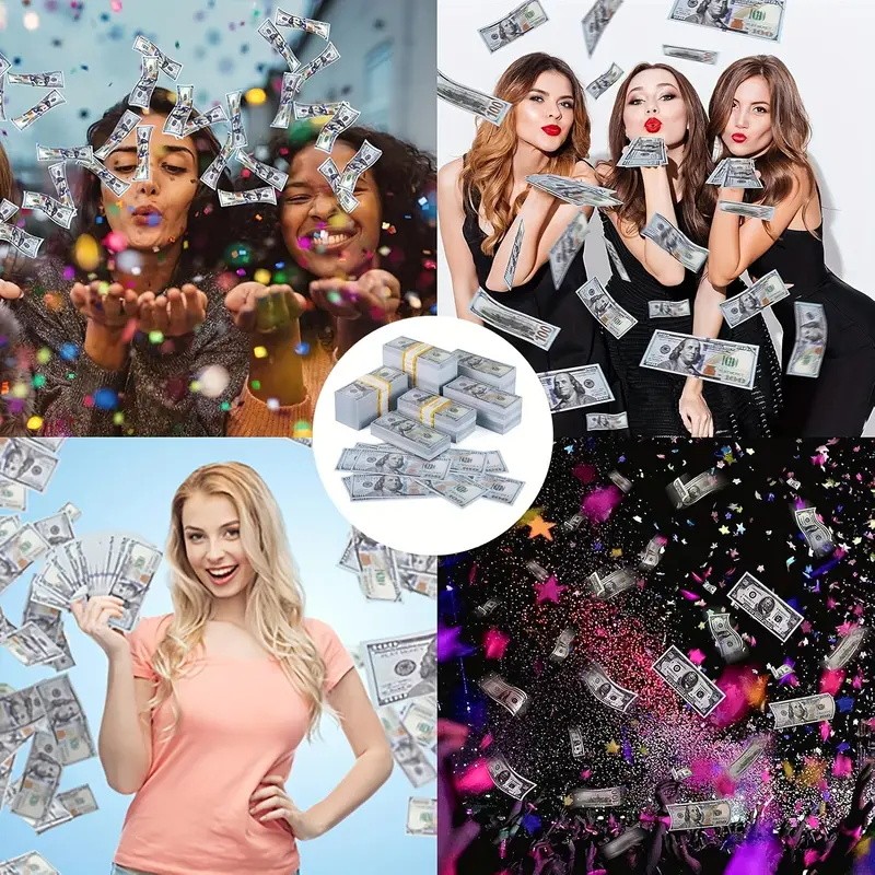 Aged 20k Money Props Toy Play Fake Bills For Video, Learning Education Toys