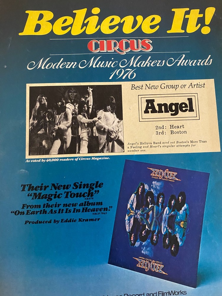 Angel, Magic Touch, Full Page Vintage Promotional Ad