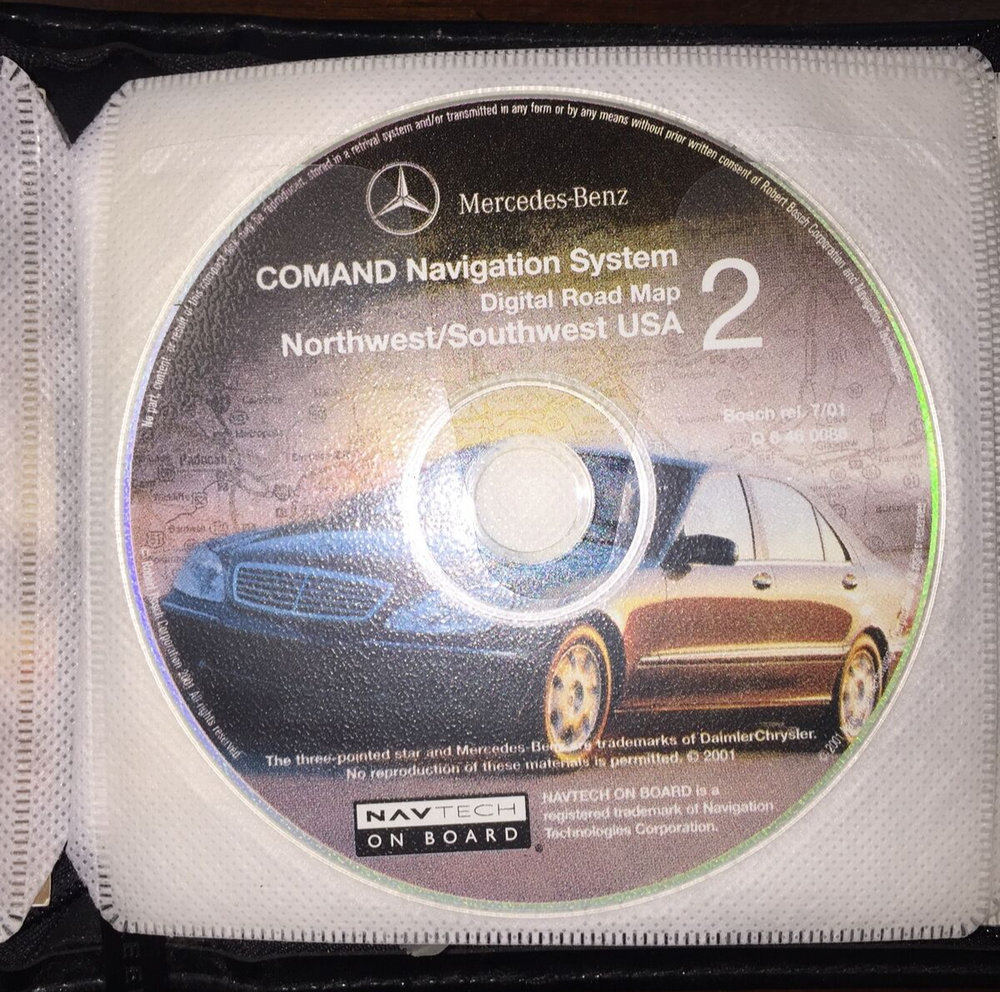 Mercedes C, E, CL, CLK S SL G-Class Navigation Digital Road Map, 11 Discs