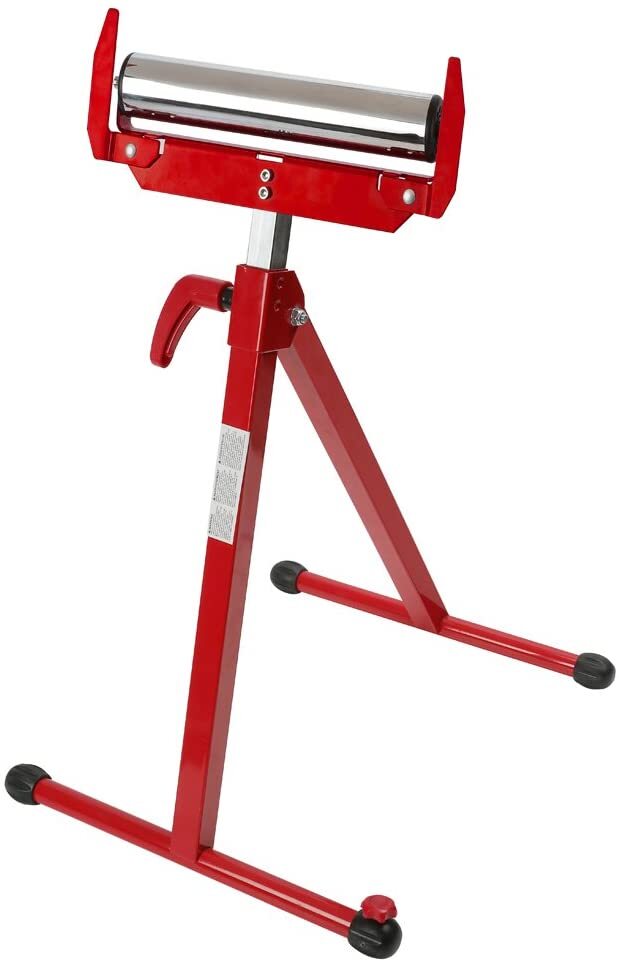 WORKPRO Heavy Duty Folding Roller Stands Height Adjustable W/250 LB Load 1PC/2PC