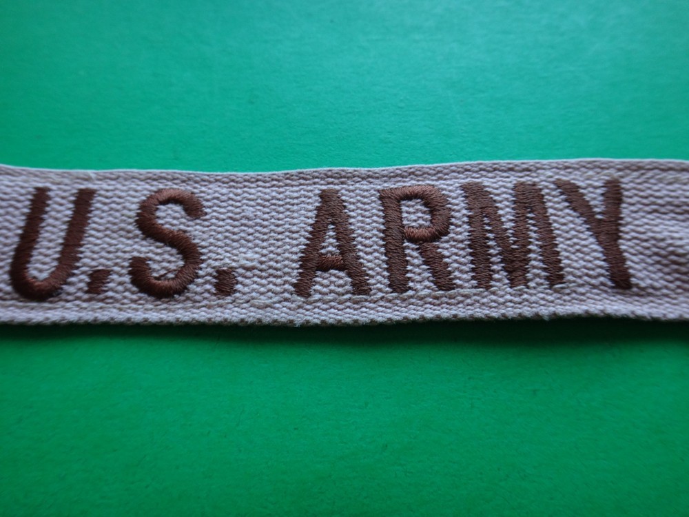 US ARMY Desert Tan Pocket Tape Patch