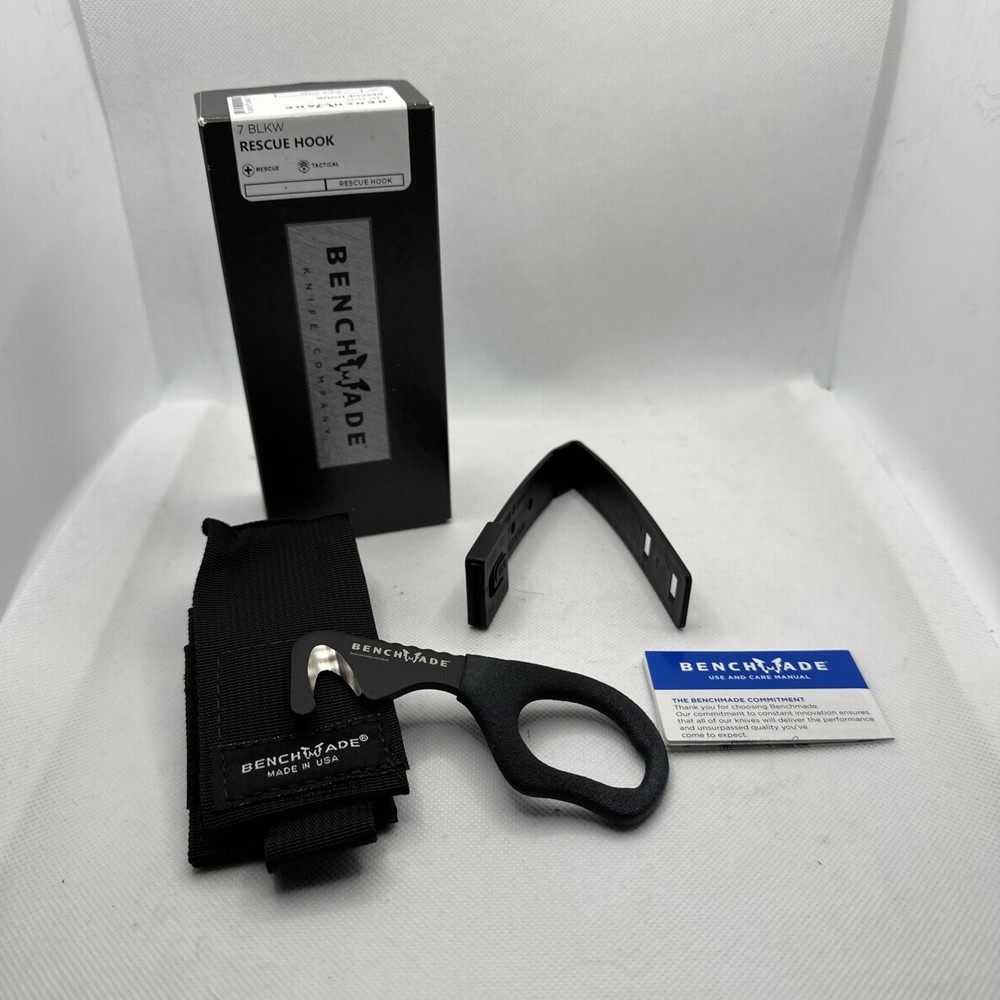 Benchmade 7 Rescue Hook Strap Cutter Black.