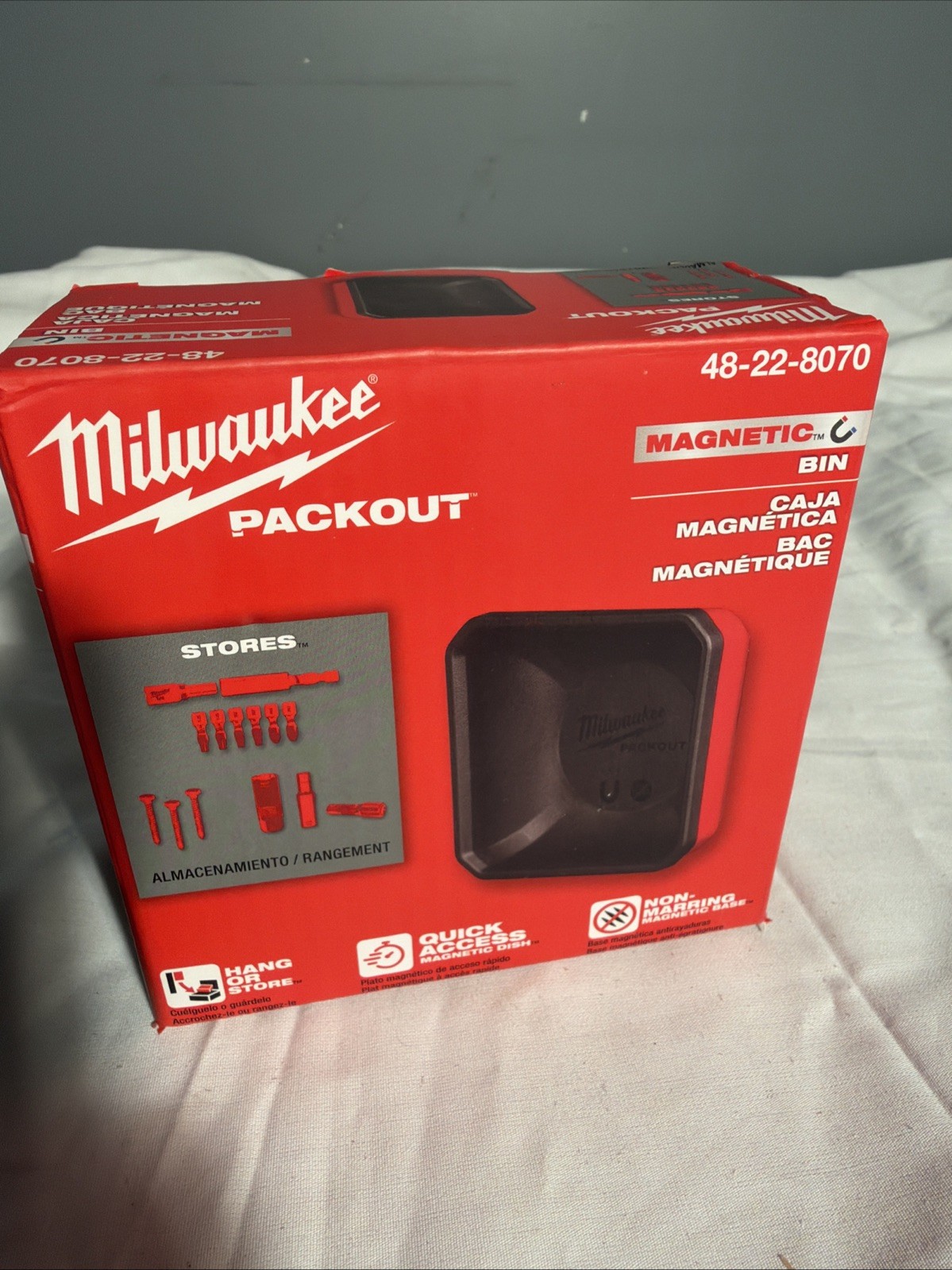 NEW Milwaukee 48-22-8070 PACKOUT Magnetic Wall Mounted Bin