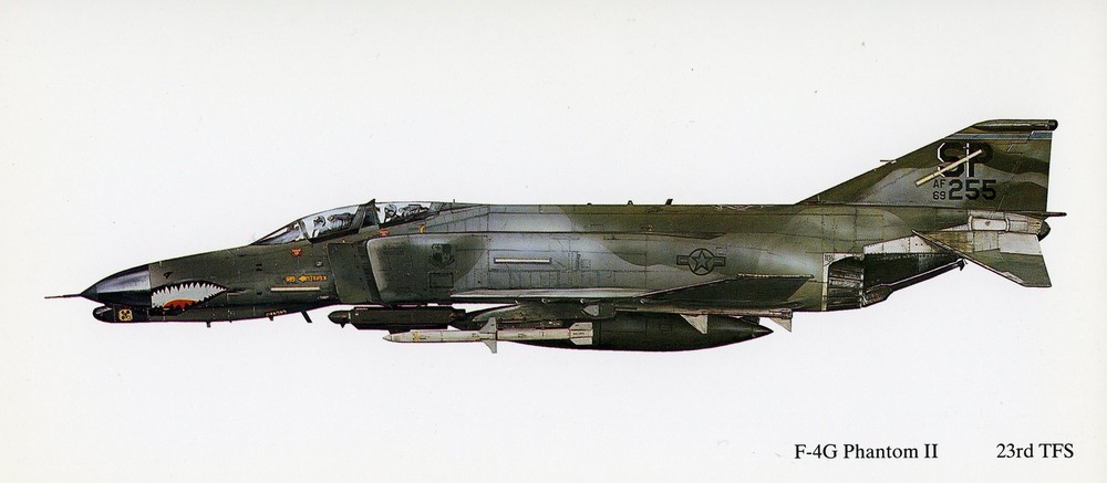 F-4G PHANTOM  -  SPANGDAHLEM AB ,PROFILE PRINT.
