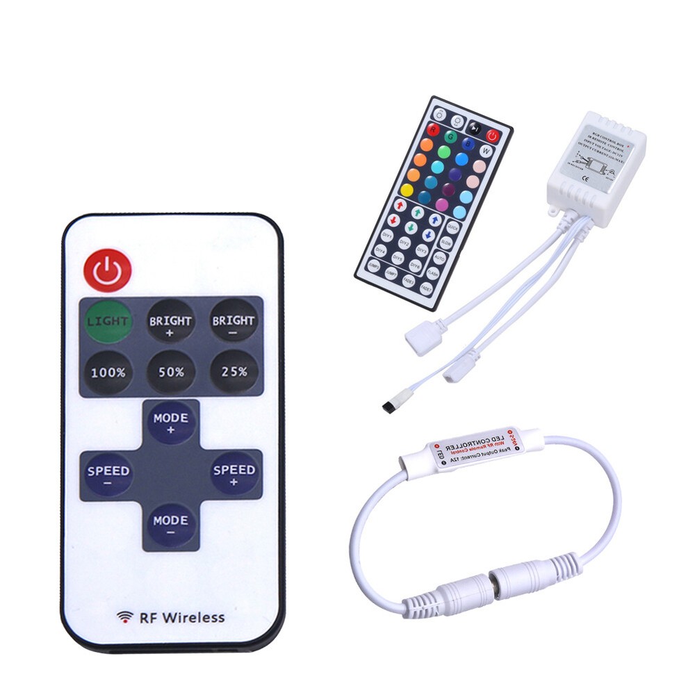 11/44 Key RF Wireless Remote Control Dimmer Switch For 5050 3528 LED Strip Light