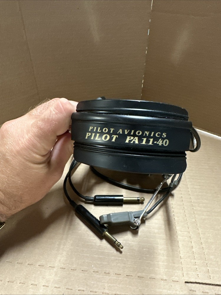 Pilot Avionics PA11-40 Aviation Headset Untested - Superb Condition