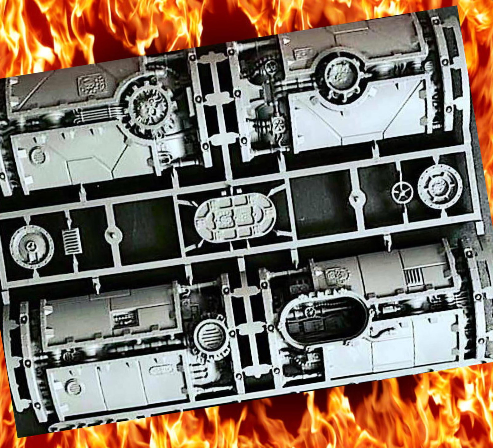 SECTOR MECHANICUS: FERRATONIC TANK TERRAIN Frame~GW Games Workshop WARHAMMER 40K