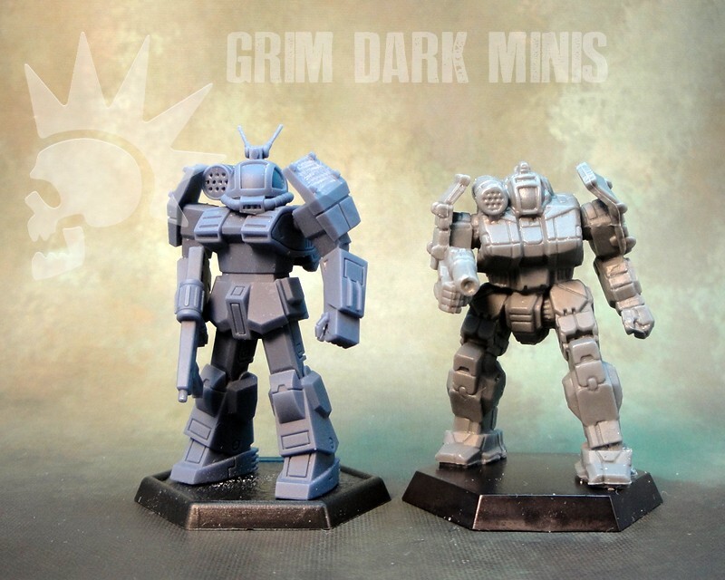 Battletech Scale - Griffin proxy mech (retro style)