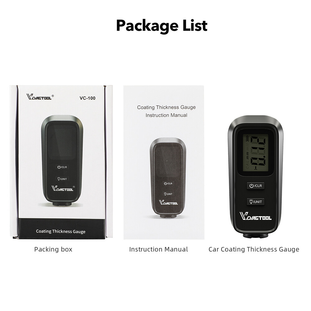 Digital Car Coating Paint Thickness Gauge Meter Tester Painting Measurement LCD