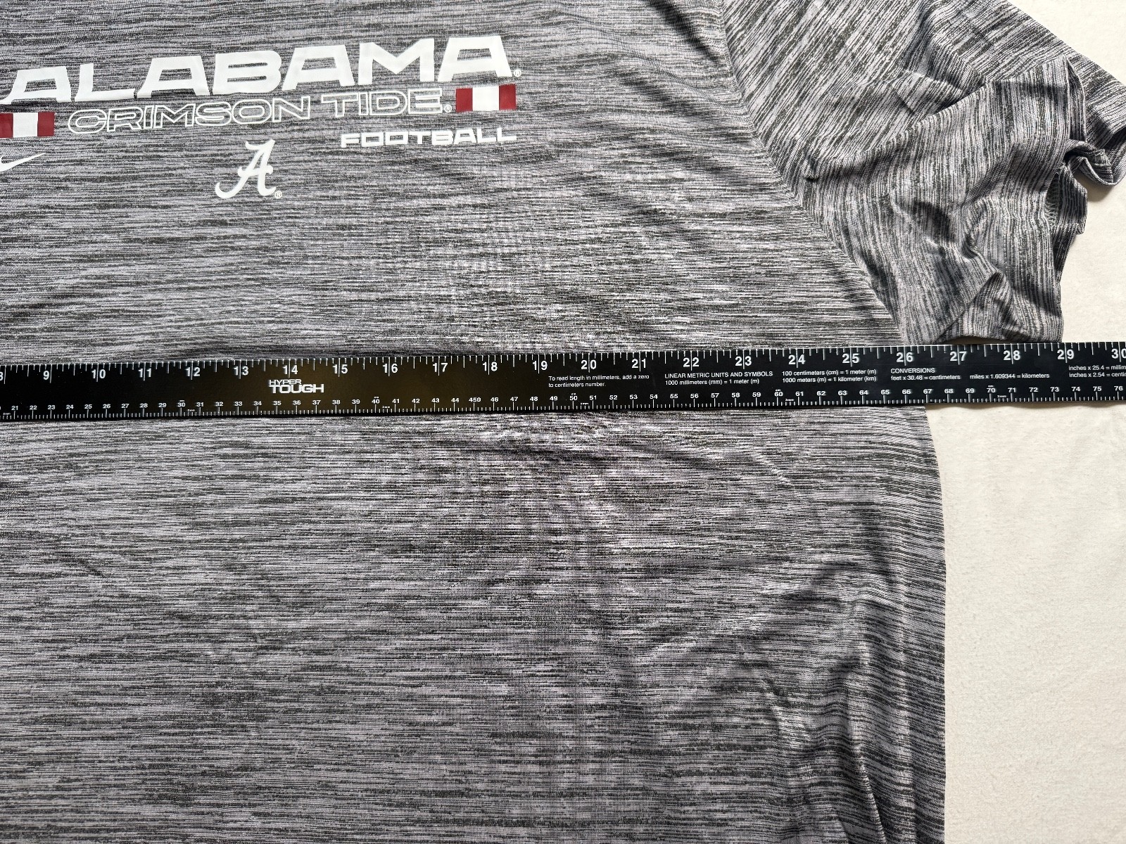 Men's Nike Charcoal Alabama Crimson Tide Velocity Performance 3XL Dri-FIT 270
