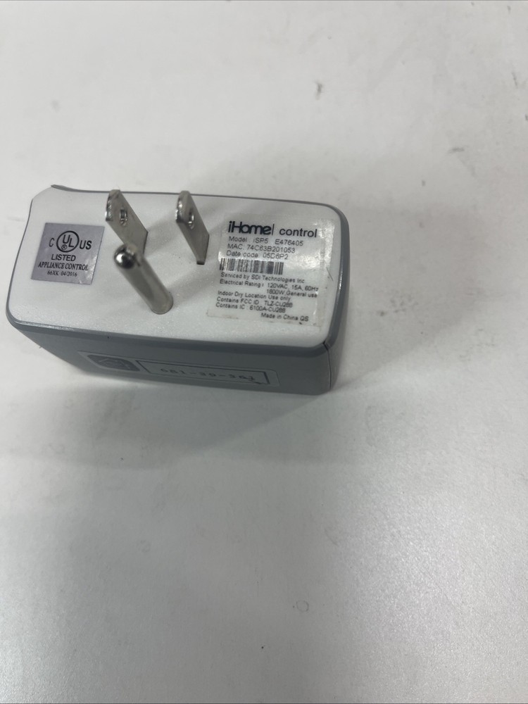 iHome Wi-Fi Control Smart Plug Apple Outlet iPhone Control