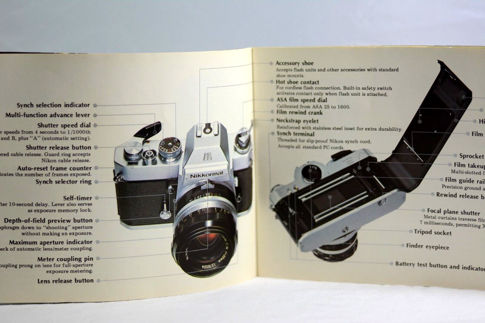 NIKON NIKKORMAT EL CAMERA SYSTEM BOOKLET (EXCELLENT)