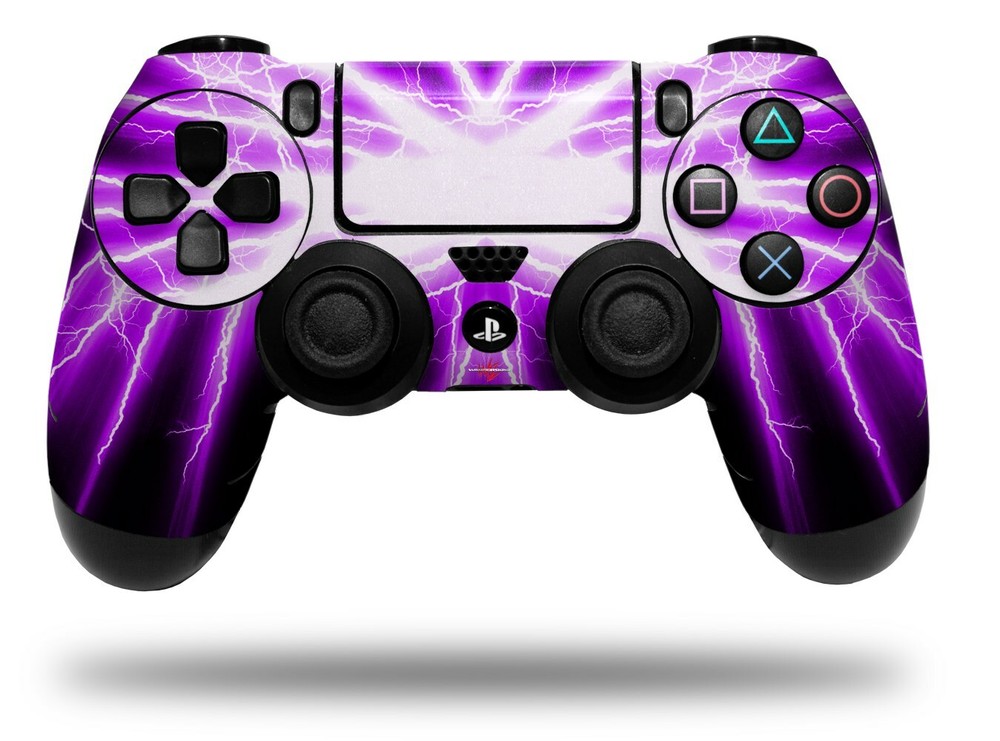 Skin for Sony PS4 Controller Lightning Purple