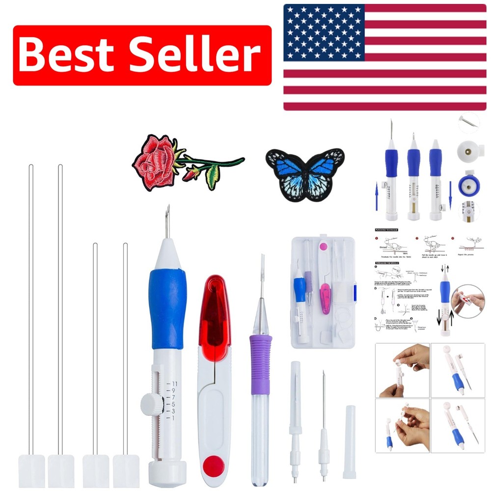 Comprehensive Magic Embroidery Pen Set - Perfect for Creative Sewing Projects