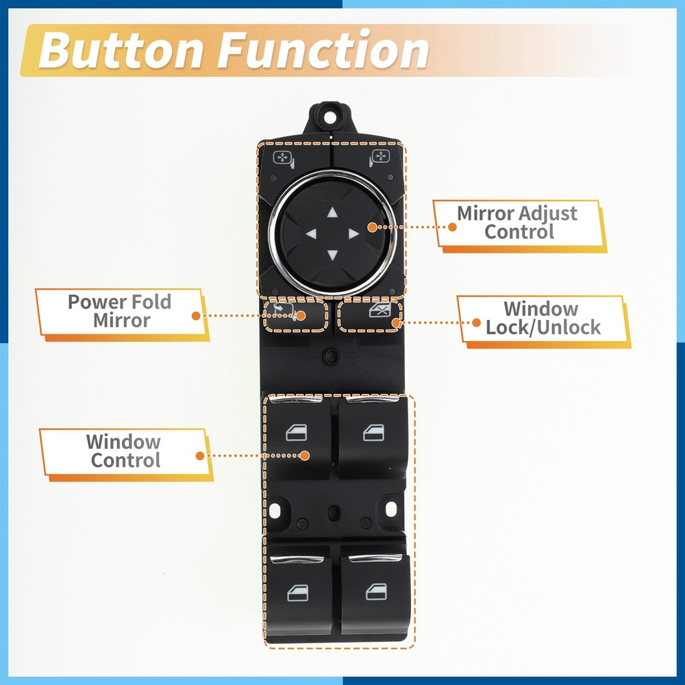 Front Left Driver Side Power Window Switch for Ford Explorer GB5Z14529DA