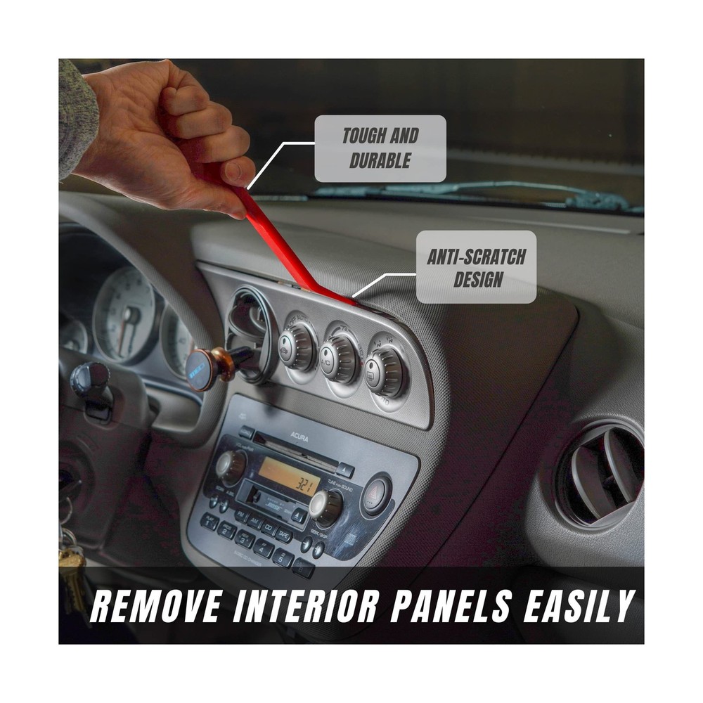 Auto Trim Removal Tool Set (No Scratch Plastic Pry Tool Kit) - Auto Trim Tool...