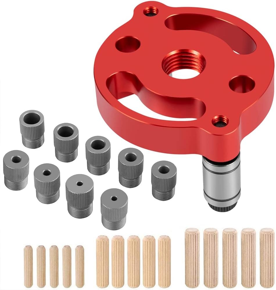 Self Centering Doweling Jig, Dowel Drill Guide 2/3/4/5/6/7/8/9/10mm Handheld Dri