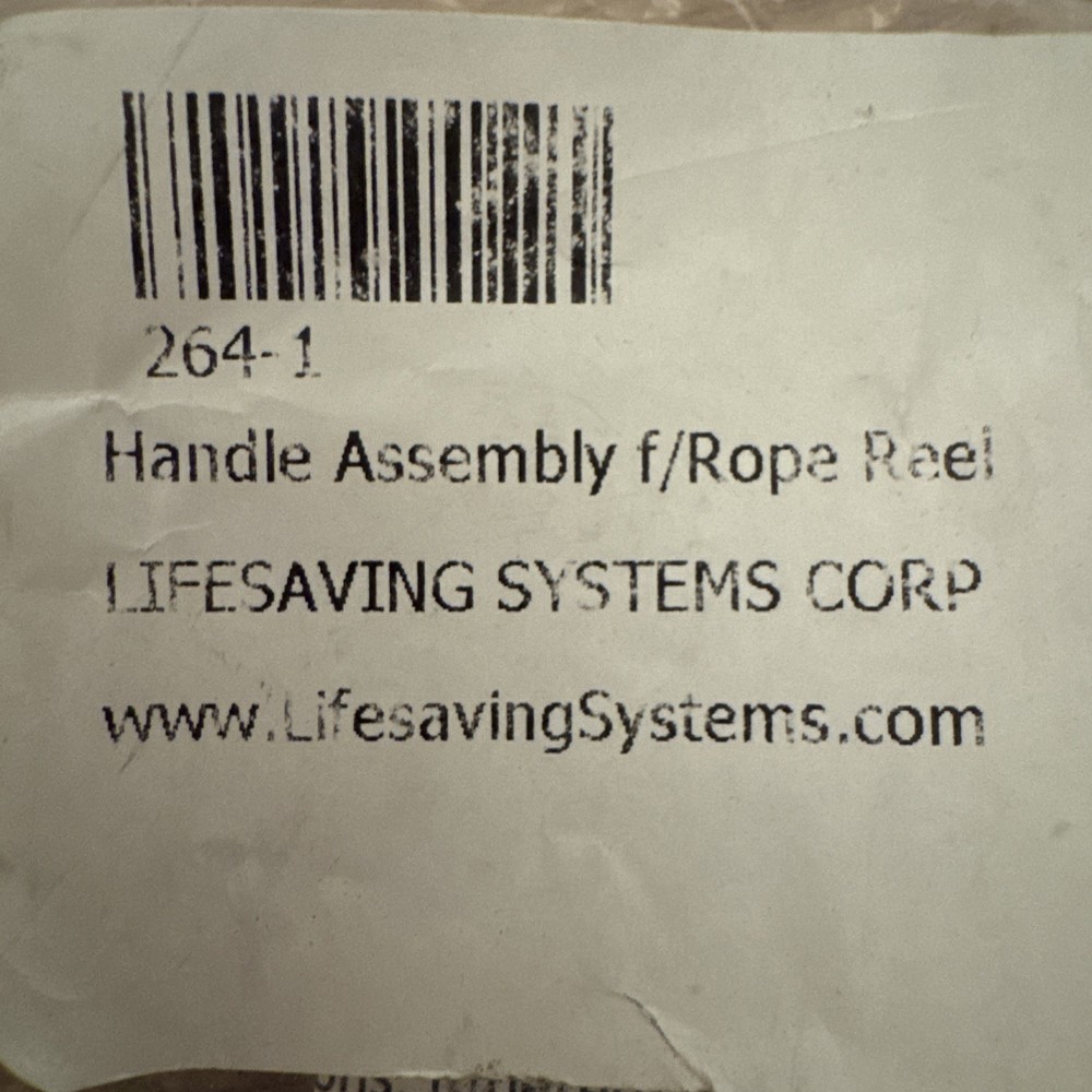 Life Saving Systems Replacement Handle Assembly for Rope Reel 264-1