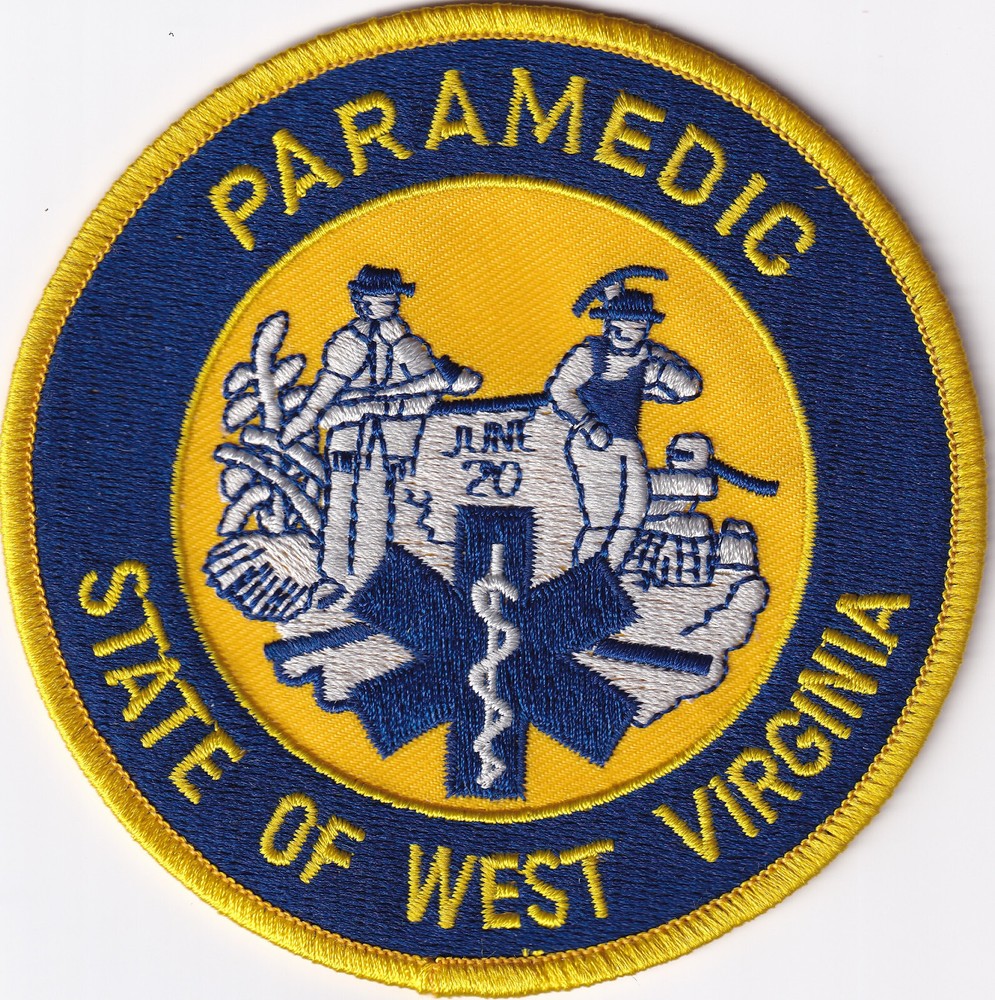 West Virginia PARAMEDIC patch WV EMS