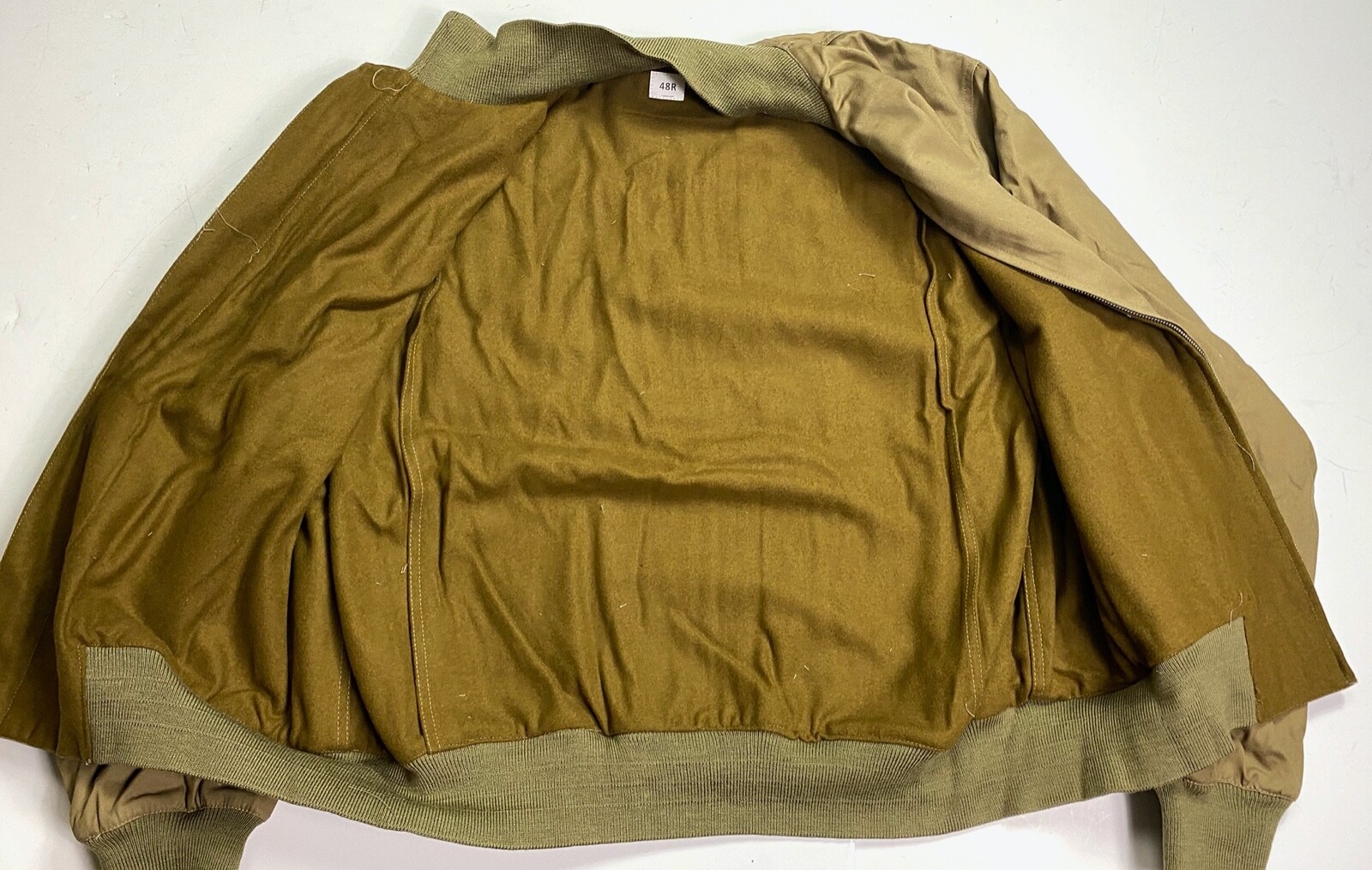 WWII US ARMY INFANTRY AIRBORNE TANKER 1ST PATTERN TANKER JACKET-MEDIUM/LARGE