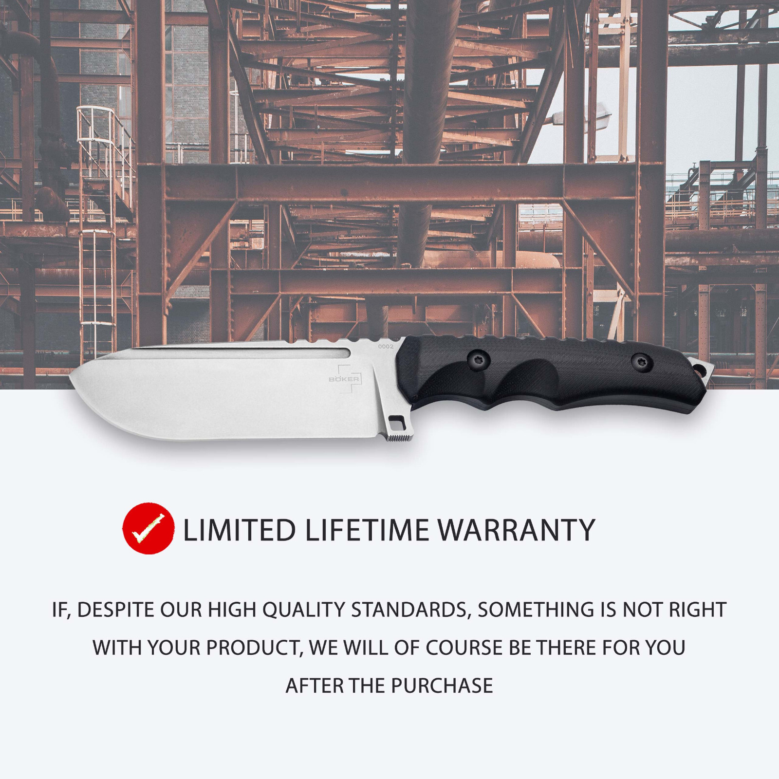 Boker Plus Hermod 2.0 Fixed Knife 4.17" D2 Blade G10 Handle Full Tang ✔️ 02BO053