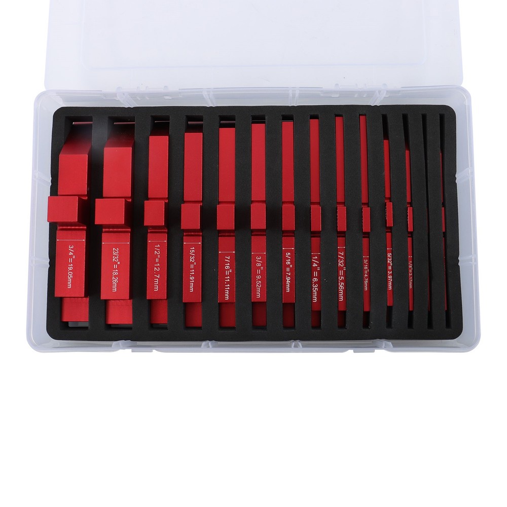 14 Pack Aluminum Router Table Setup Bars Precision Setup Blocks Height Gauge Set