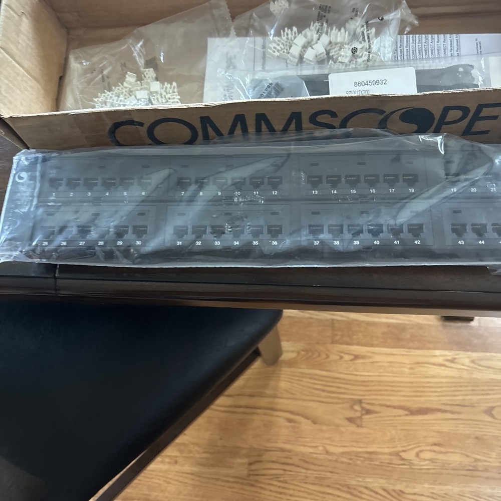 CommScope 760180018  Cat5e 48 Port Patch Panel New in Box CPP-5E-DM-2U-48