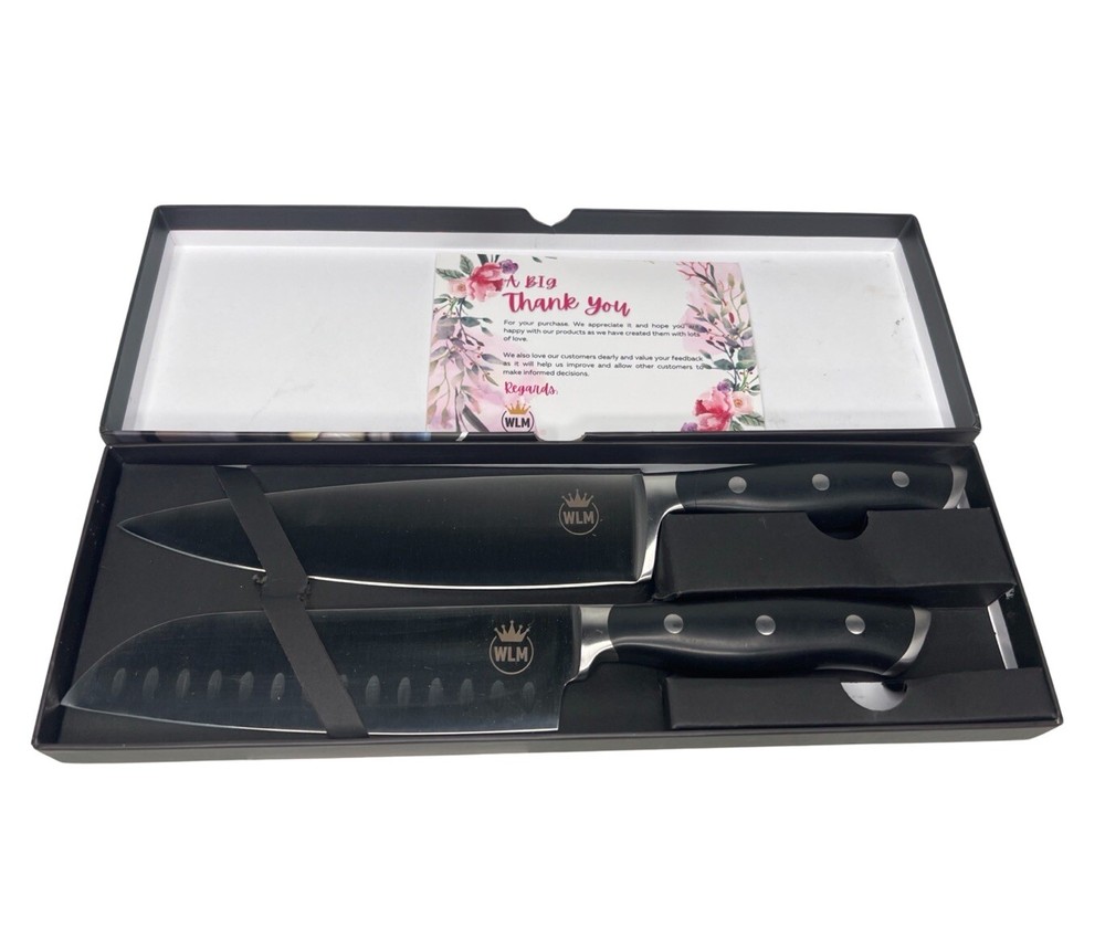 WLM Collective Santoku & Chef Knife Set - New Open Box - Nice Set