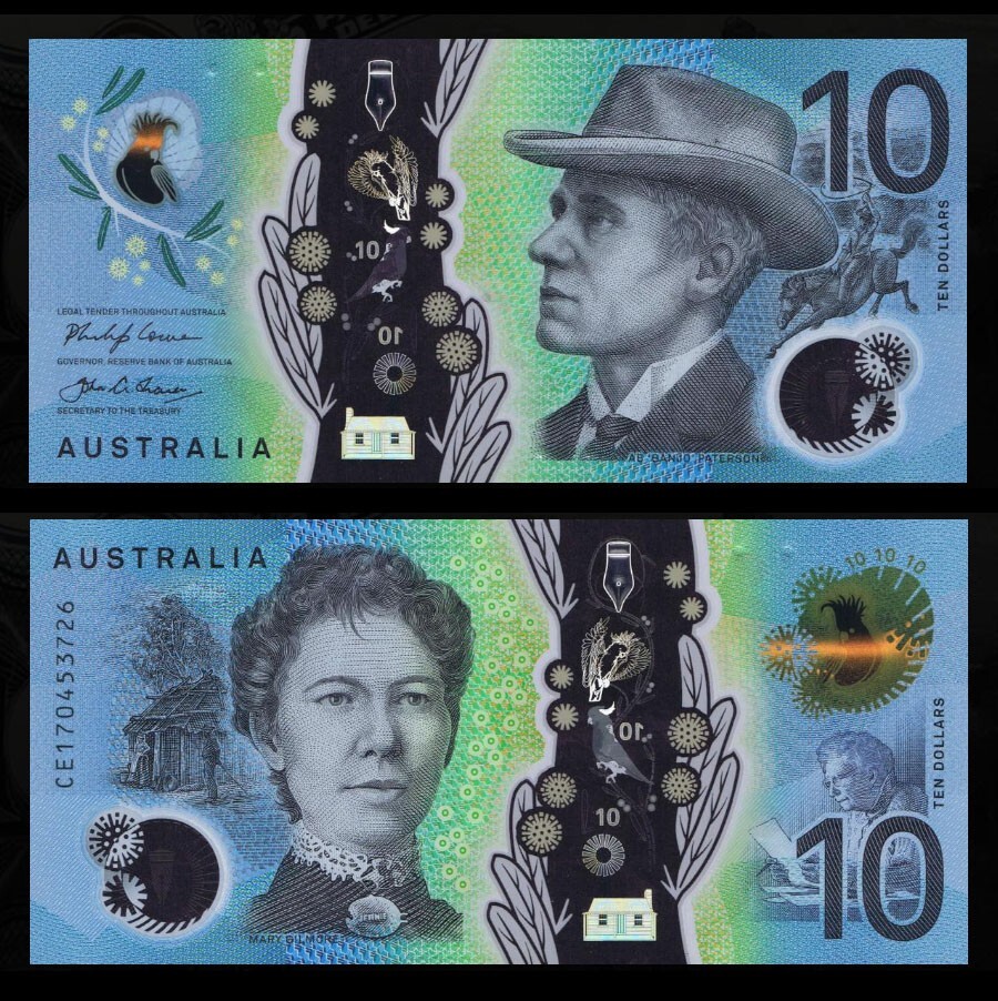 Australia 2017 P-63 10 Dollar Polymer UNC