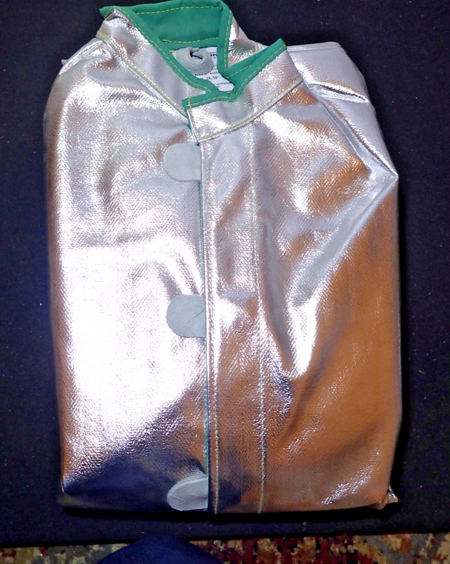 NEW NSA Apparel FIRE COAT 2X 50” FUSION Heat Resistant Safety Aluminized